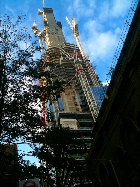 © Robert Rotifer The Shard im Aufbau, chronologisch